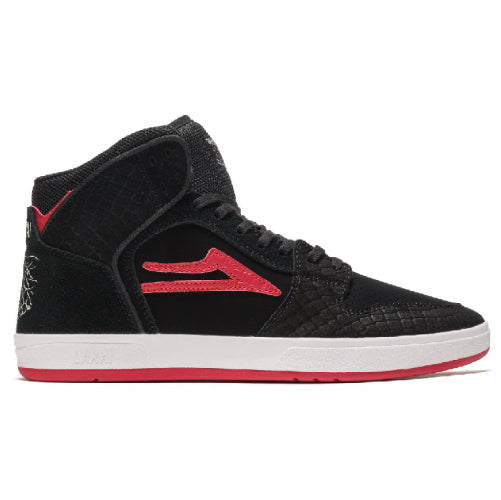 Lakai Telford Doomsayers Black, Red Suede Skate Shoe