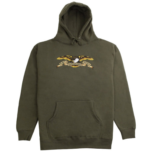 Antihero Eagle Pullover Hooded Sweatshirt - Army Green