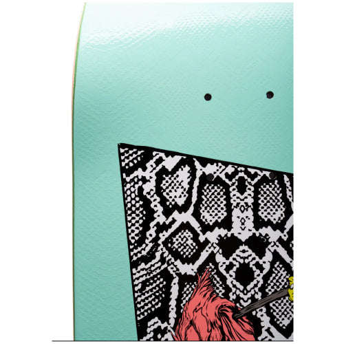 Welcome Twenty Eyes on Boline Teal Skateboard Deck 9.25"