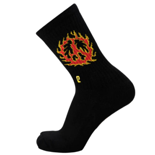 Psockadelic Flame Peace Crew Socks