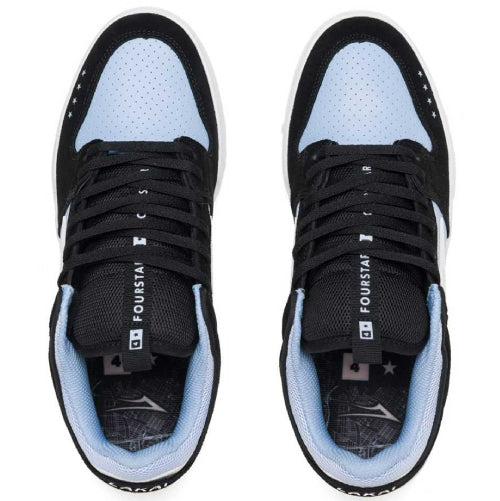 Lakai X Fourstar Telford Low Skate Shoe - Light Blue/Black