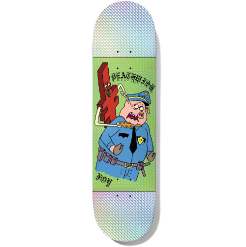 Deathwish Jamie Foy Security Swine Holographic Skateboard Deck 8.5"