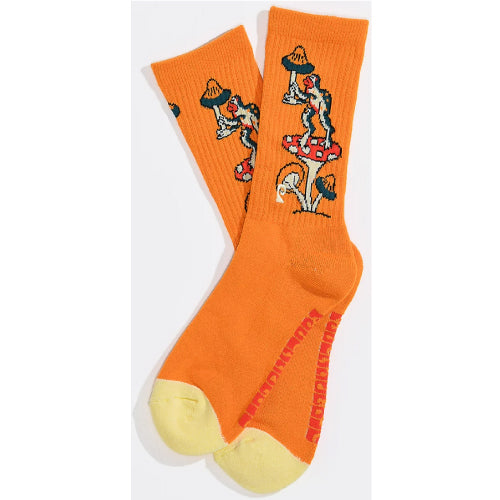 Psockadelic Frog Shroom Crew Socks