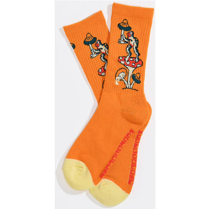 Psockadelic Frog Shroom Crew Socks