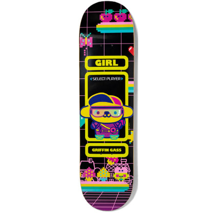 Girl X Sanrio Griffin Gass Kawaii Arcade Skateboard Deck 8.25"
