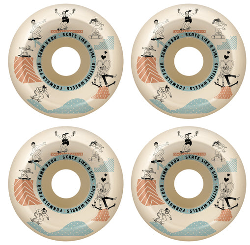 Spitfire F4 Conical Full Skate Like a Girl Natural Wheels 52MM 99D