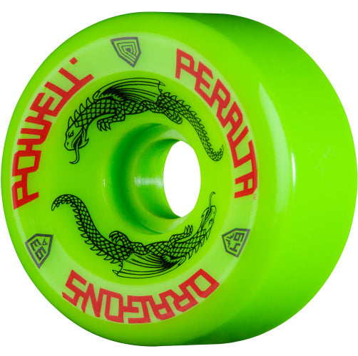 Powell Peralta Dragon Formula Skateboard Wheels Green 64MM 93A