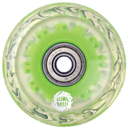 Santa Cruz Light Ups OG Slime Balls Skateboard Wheels Green LED 60MM 78A