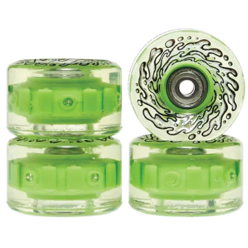 Santa Cruz Light Ups OG Slime Balls Skateboard Wheels Green LED 60MM 78A