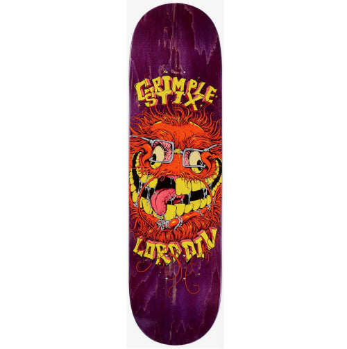 Antihero Grimple Stix Lord Div Guest Skateboard Deck Purple 8.62"