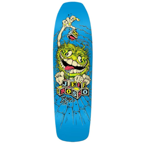 Antihero Jeff Grosso Grimple Stix Guest Skateboard Deck Blue 9.25"