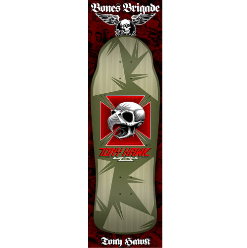 LIMITED Powell Peralta Bones Brigade Series 13 TONY HAWK Chicken Skull Green Deck 10.38"