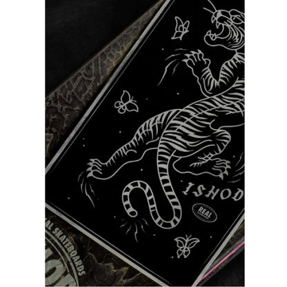 Real Ishod Wair LIMITED Skate Shop Day Catscratch Twin Tail Skateboard Deck Blacked Out 8.3"