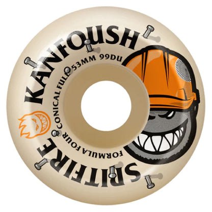 Spitfire F4 Austin Kanfoush Overtime Conical Full Skateboard Wheels 53MM 99D