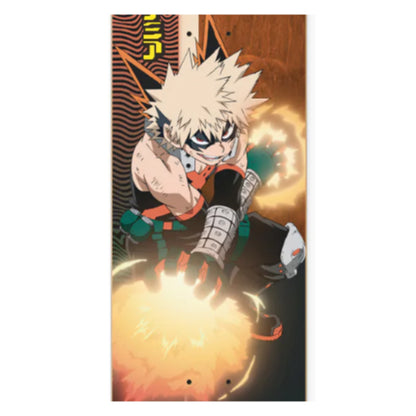 Primitive X My Hero Academia Katsuki Bakugo Skateboard Deck 8.25"