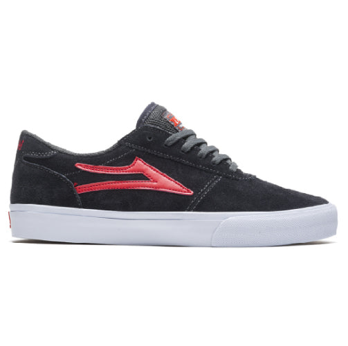 Lakai Manchester Charcoal Gray, Flame Suede Skate Shoe