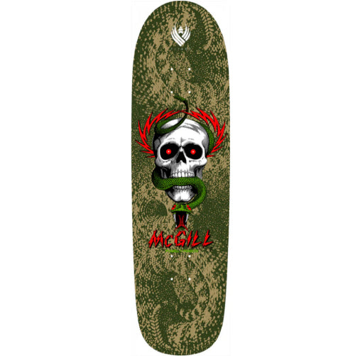 Powell Peralta Mike McGill Skull and Snake Flight Green Skateboard Deck 8.97"