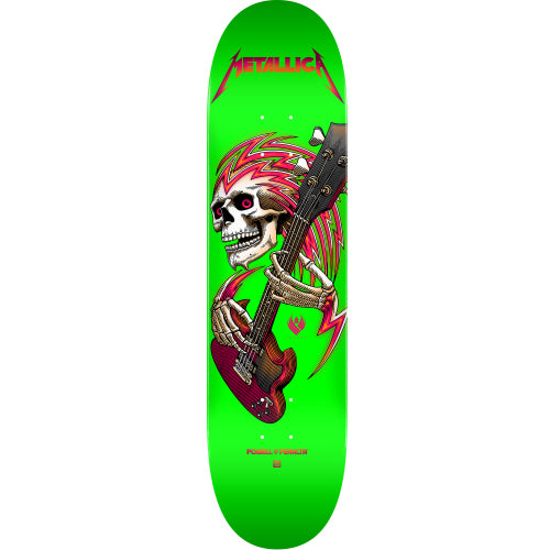 Powell Peralta X Metallica Collab Flight Skateboard Deck Lime Green 9.0"