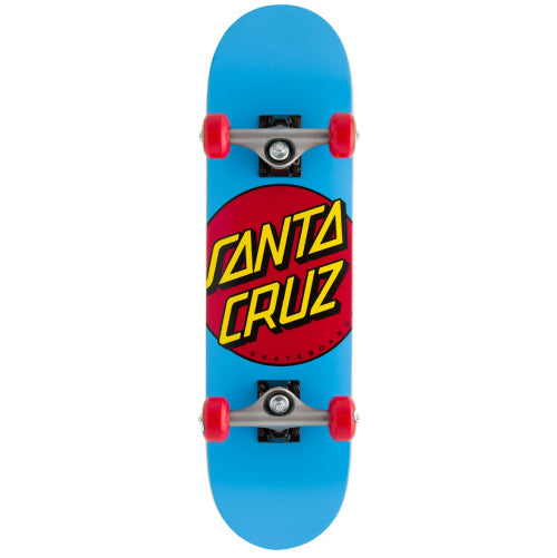 Santa Cruz Classic Dot Complete Skateboard Blue 7.25"