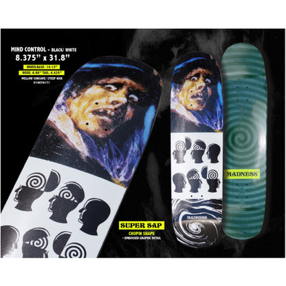 Madness Mind Control Super Sap R7 Skateboard Deck 8.375"