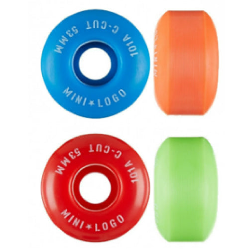 Mini Logo Skateboard C-cut Wheels Multi 53MM 101A – Anchors Skateshop