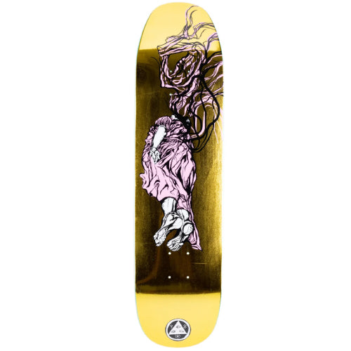Welcome Transcend on Son of Moontrimmer Gold Foil Skateboard Deck 8.25"