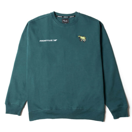 Primitive Numeric Fleece Crewneck Sweatshirt - Teal