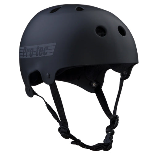 Pro-Tec Old School Skate Helmet - Matte Black Reflective