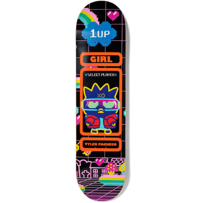 Girl X Sanrio Tyler Pacheco Kawaii Arcade Skateboard Deck 8.375"