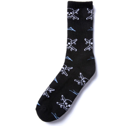 Lakai X Fourstar Street Pirate Socks - Black