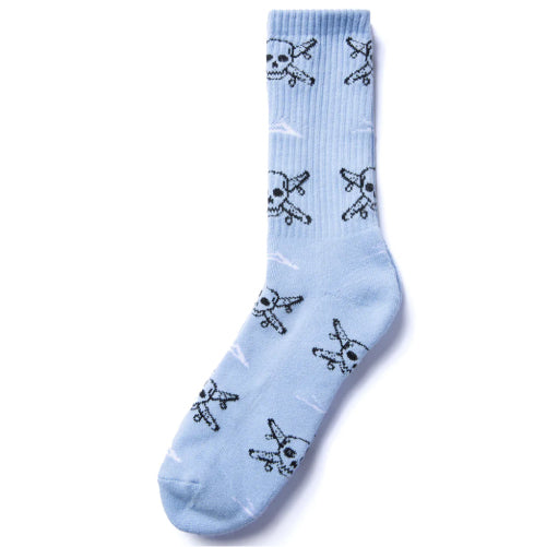 Lakai X Fourstar Street Pirate Socks - Light Blue