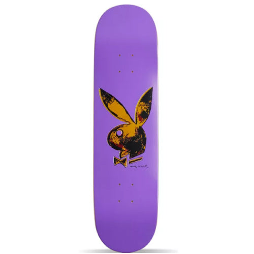 Color Bars X Andy Warhol X Playboy Violet Skateboard Deck 8.25"