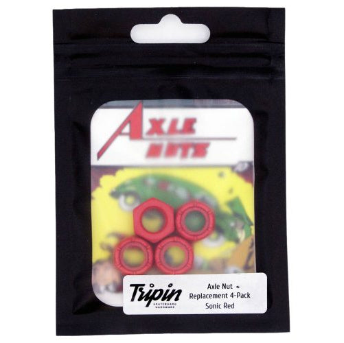Tripin Standard Axle Nut Set - Sonic Red