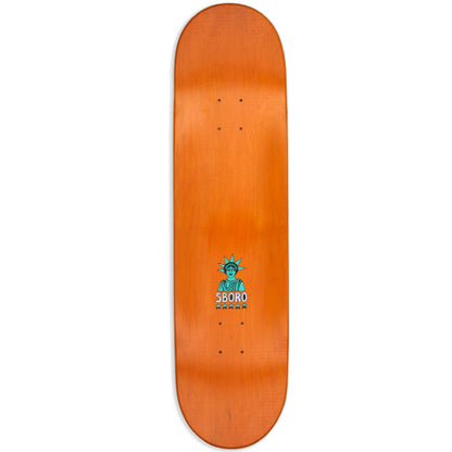 5Boro X Thomas Redrey Jimmy McDonald Orange Skateboard Deck 8.5"