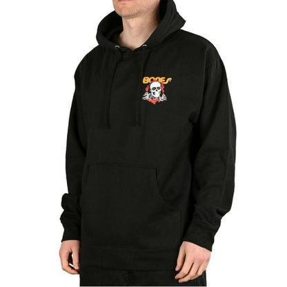 Powell Peralta Bones Ripper Midweight Hooded Sweatshirt - Black