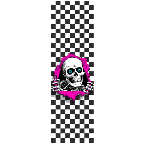 Powell Peralta Ripper Checker Black/White/Pink Griptape