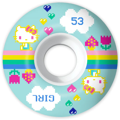 Girl X Sanrio Kawaii Arcade Wheels Teal 53MM