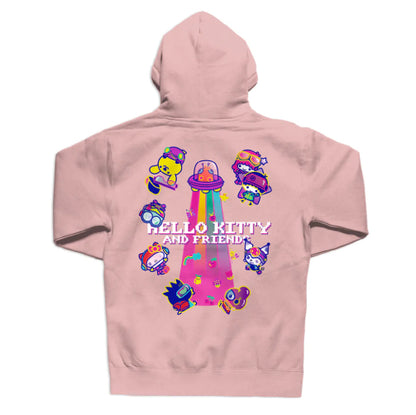 Girl X Sanrio Kawaii Arcade Friends Hoodie - Dusty Pink