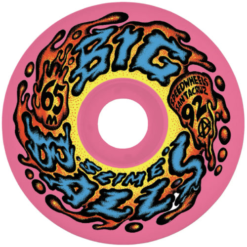 Santa Cruz Slime Balls Speedwheels Reissue Pink Skateboard Wheels 65MM 92A