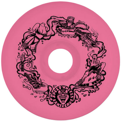 Santa Cruz Slime Balls Speedwheels Reissue Pink Skateboard Wheels 65MM 92A