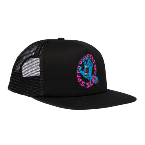 Santa Cruz Speed Wheels Scream Mesh High Profile Trucker Hat