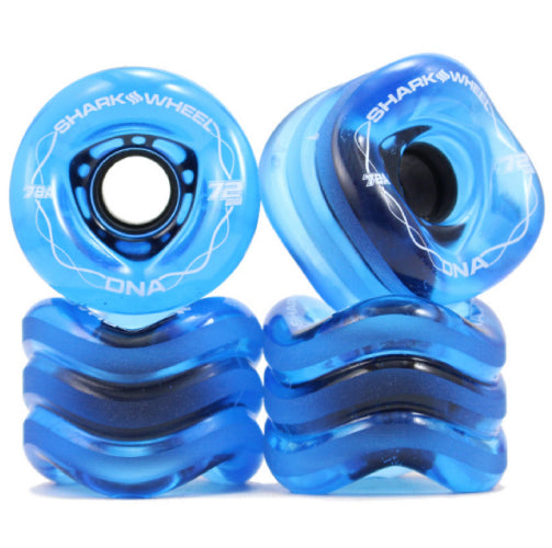 Shark Wheel DNA Sapphire Blue Longboard Wheels 72MM 78A