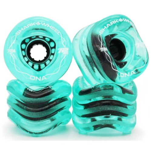 Shark Wheel DNA Emerald Green Longboard Wheels 72MM 78A