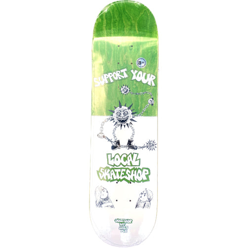 DLX Mike Gigliotti LIMITED Skate Shop Day Skateboard Deck Green 8.25"