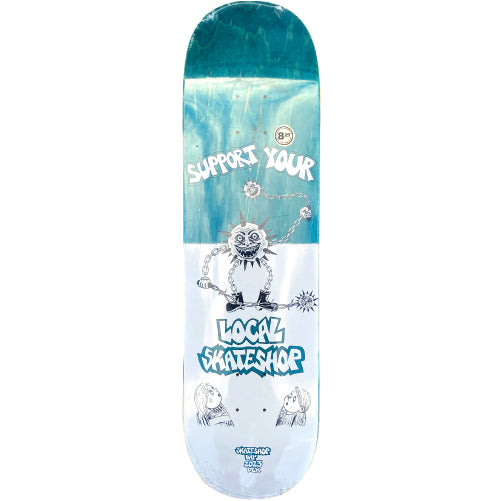 DLX Mike Gigliotti LIMITED Skate Shop Day Skateboard Deck Teal 8.25"