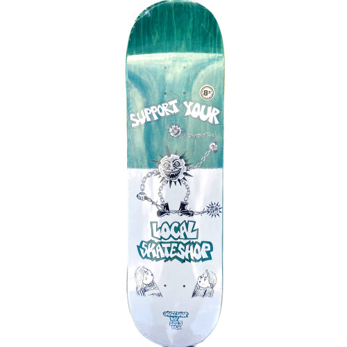DLX Mike Gigliotti LIMITED Skate Shop Day Skateboard Deck Teal 8.5"