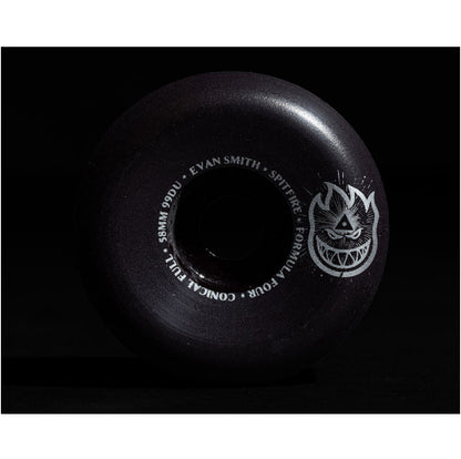 Spitfire F4 Evan Smith Conical Full Wheels Black 58MM 99D