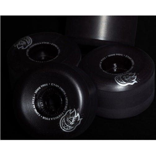 Spitfire F4 Evan Smith Conical Full Wheels Black 58MM 99D