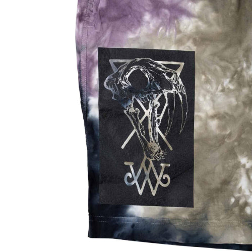 Welcome Skateboards Soft Core Short - Eggplant Tie Dye