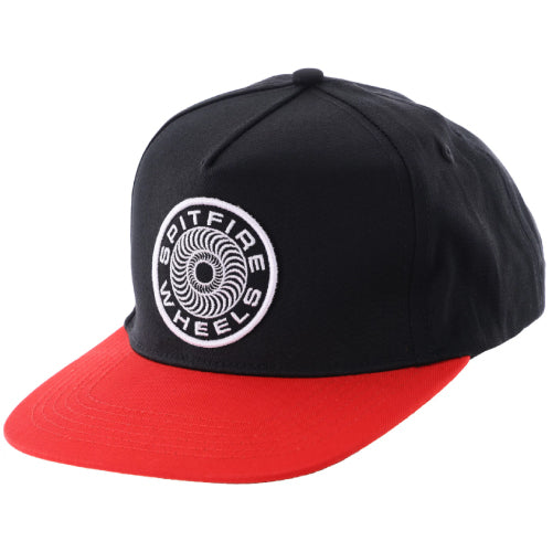 Spitfire Classic '87 Swirl Patch Snapback Hat - Black/Red